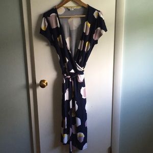 Boden Summer Wrap Dress, size 12L, VGUC